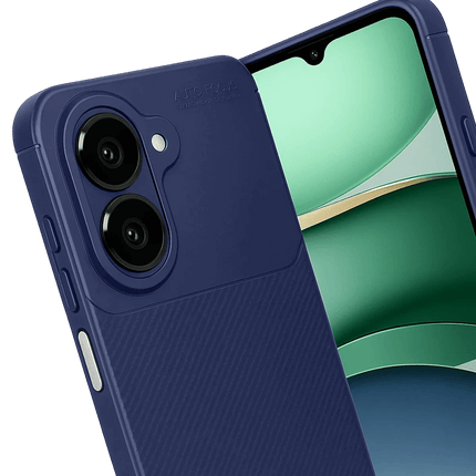 Samsung Galaxy A07 4G Auto Focus Karbon Kapak Kılıf - Lacivert 3