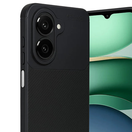 Samsung Galaxy A07 4G Auto Focus Karbon Kapak Kılıf - Siyah 4