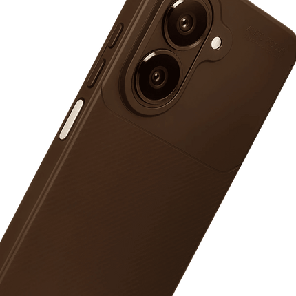 Samsung Galaxy A07 4G Auto Focus Karbon Kapak Kılıf - Kahverengi 4