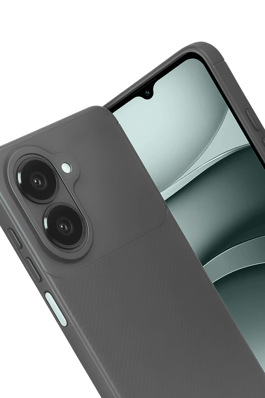 Samsung Galaxy A07 4G Auto Focus Karbon Kapak Kılıf - Gri 2