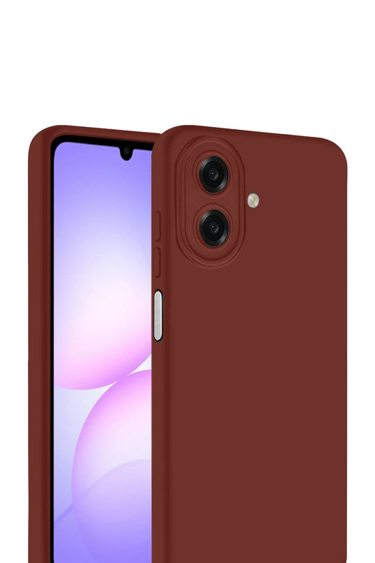 Samsung Galaxy A07 4G First Silikon Kılıf - Bordo 2