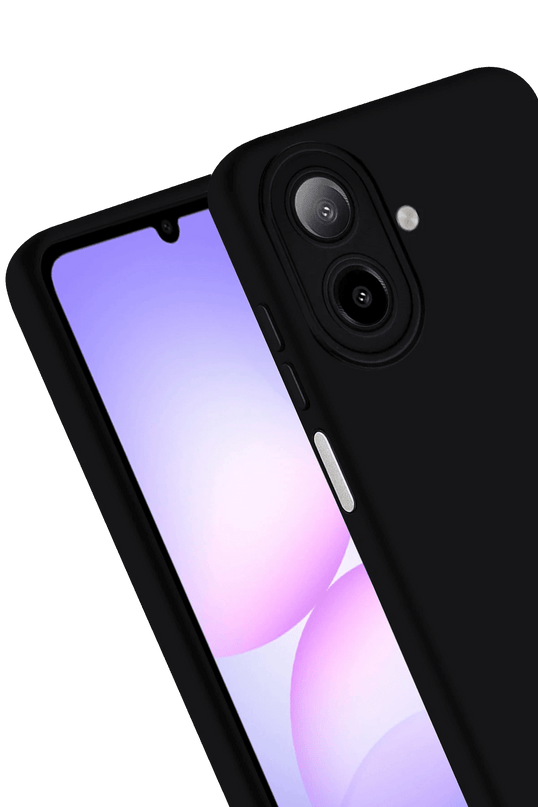 Samsung Galaxy A07 4G First Silikon Kılıf - Siyah 4