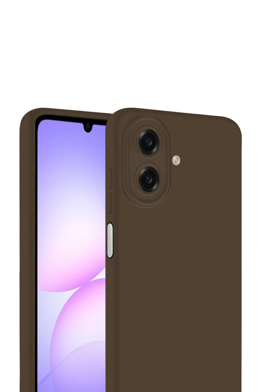 Samsung Galaxy A07 4G First Silikon Kılıf - Kahverengi 2