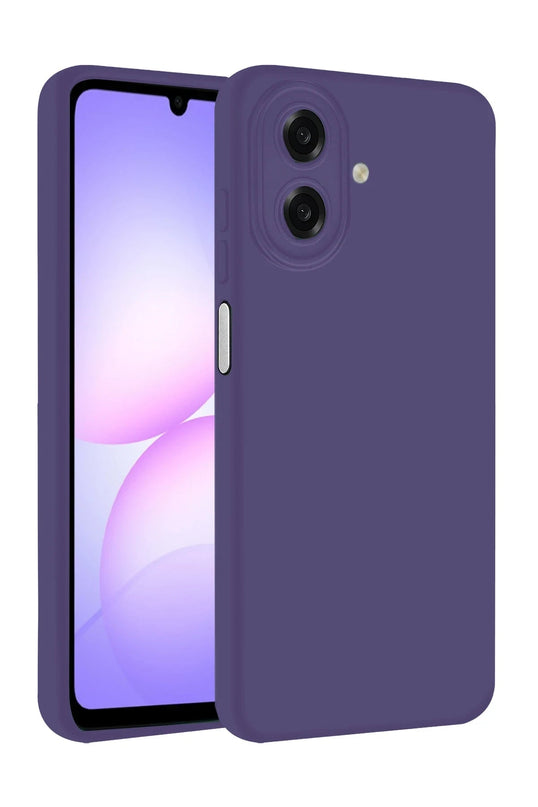 Samsung Galaxy A07 4G First Silikon Kılıf - Mürdüm