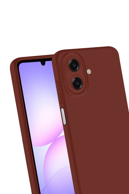 Samsung Galaxy A07 4G First Silikon Kılıf - Bordo 3