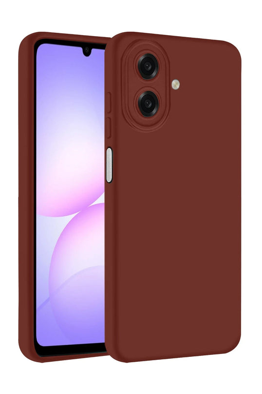 Samsung Galaxy A07 4G First Silikon Kılıf - Bordo