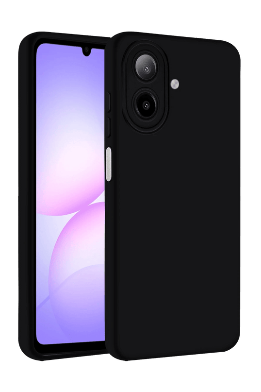 Samsung Galaxy A07 4G Nano içi Kadife Silikon Kılıf - Siyah