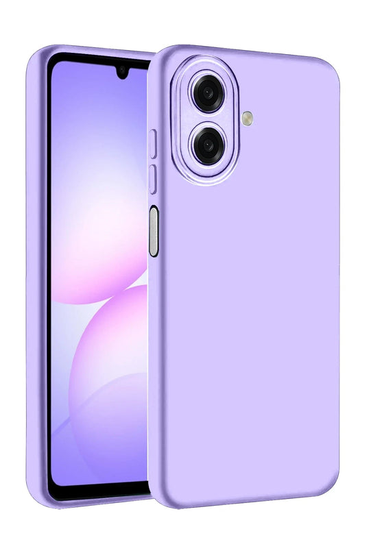 Samsung Galaxy A07 4G Nano içi Kadife Silikon Kılıf - Lila