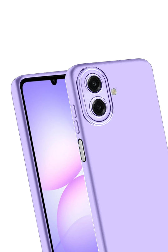 Samsung Galaxy A07 4G Nano içi Kadife Silikon Kılıf - Lila 3