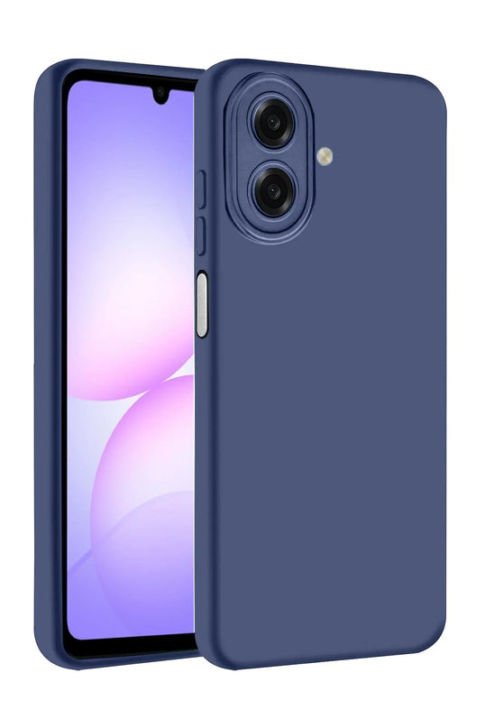 Samsung Galaxy A07 4G Nano içi Kadife Silikon Kılıf - Lacivert
