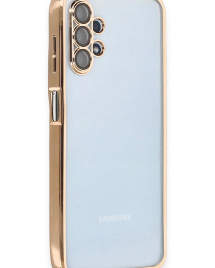 Samsung Galaxy A13 4G Razer Lensli Silikon Kılıf - Gold