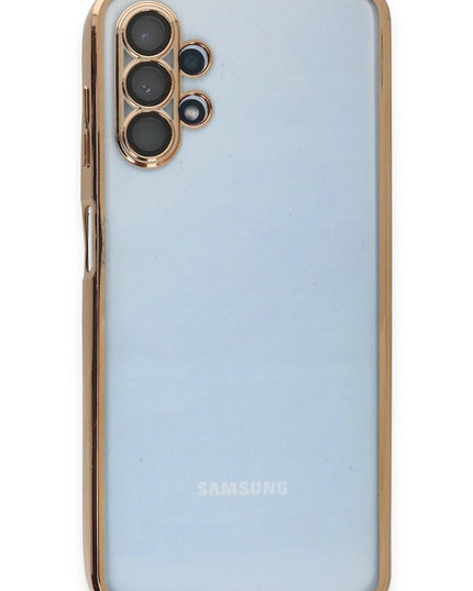 Samsung Galaxy A13 4G Razer Lensli Silikon Kılıf - Gold 2