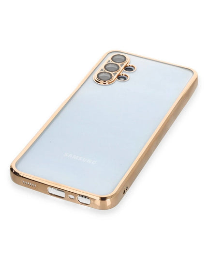 Samsung Galaxy A13 4G Razer Lensli Silikon Kılıf - Gold 4