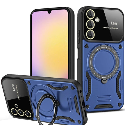 Samsung Galaxy A14 4G Joy Lens Standlı Kapak Kılıf - Lacivert