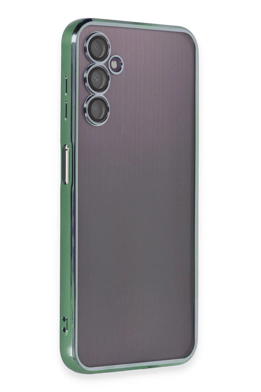 Samsung Galaxy A14 4G Razer Lensli Silikon Kılıf - Yeşil