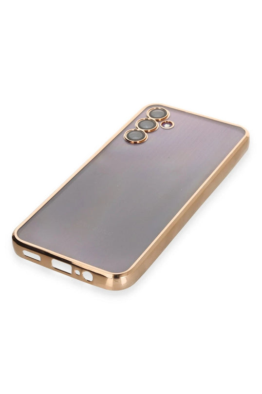 Samsung Galaxy A14 4G Razer Lensli Silikon Kılıf - Gold 4