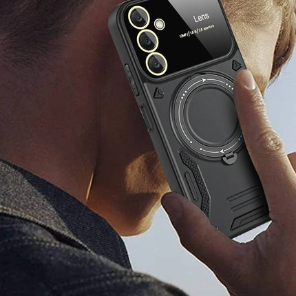 Samsung Galaxy A15 4G Joy Lens Standlı Kapak Kılıf - Siyah 3