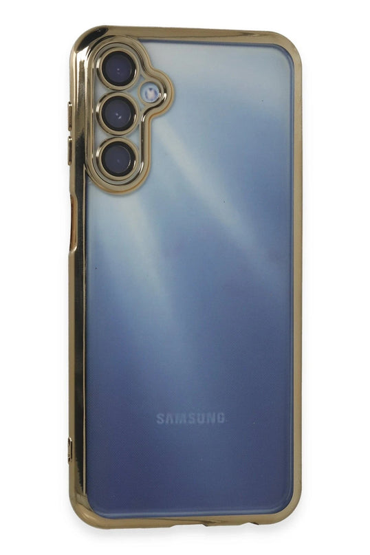 Samsung Galaxy A15 4G Razer Lensli Silikon Kılıf - Gold