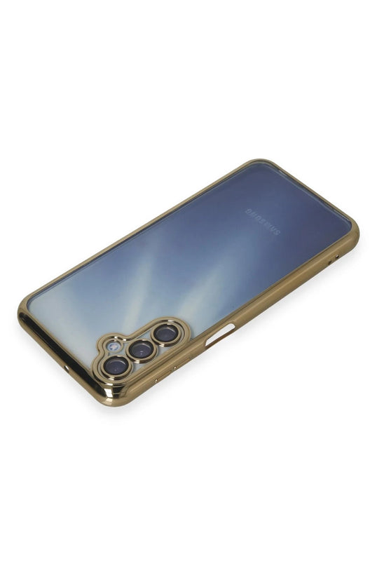 Samsung Galaxy A15 4G Razer Lensli Silikon Kılıf - Gold 3