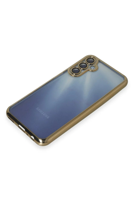 Samsung Galaxy A15 4G Razer Lensli Silikon Kılıf - Gold 4