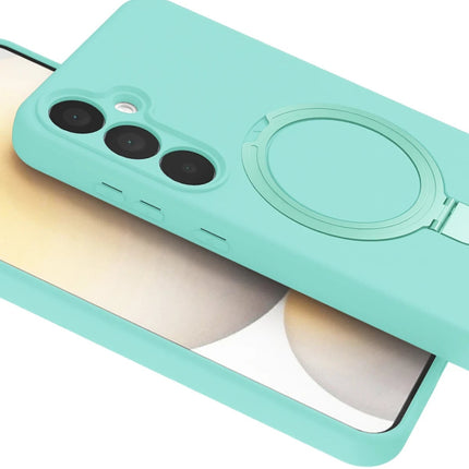 Samsung Galaxy A15 4G Regal Magsafe Standlı Kapak Kılıf - Su Yeşili 4