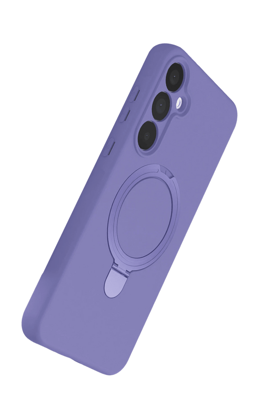 Samsung Galaxy A15 4G Regal Magsafe Standlı Kapak Kılıf - Lila 3
