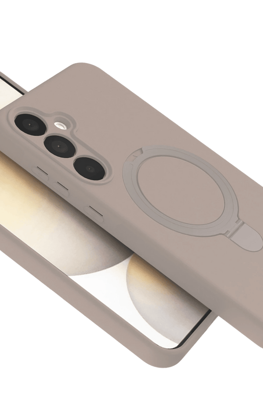 Samsung Galaxy A15 4G Regal Magsafe Standlı Kapak Kılıf - Çöl Titanyum 4