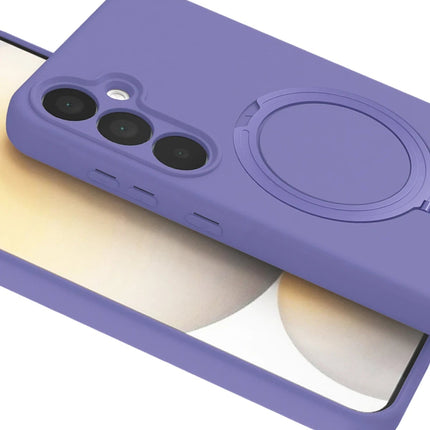 Samsung Galaxy A15 4G Regal Magsafe Standlı Kapak Kılıf - Lila 4