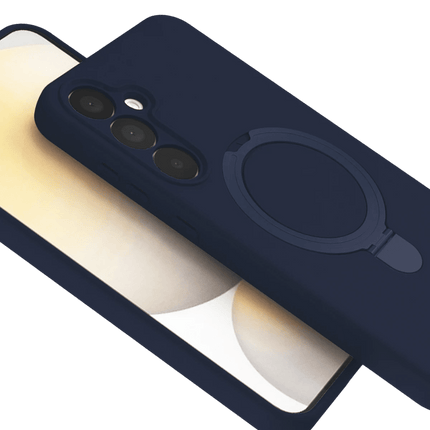 Samsung Galaxy A15 4G Regal Magsafe Standlı Kapak Kılıf - Lacivert 4