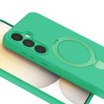 Samsung Galaxy A15 4G Regal Magsafe Standlı Kapak Kılıf - Yeşil 4