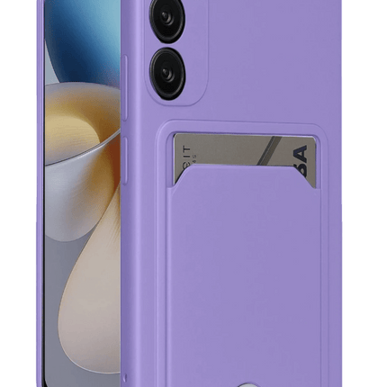 Samsung Galaxy A16 5G Kelvin Kartvizitli Silikon Kılıf - Lila