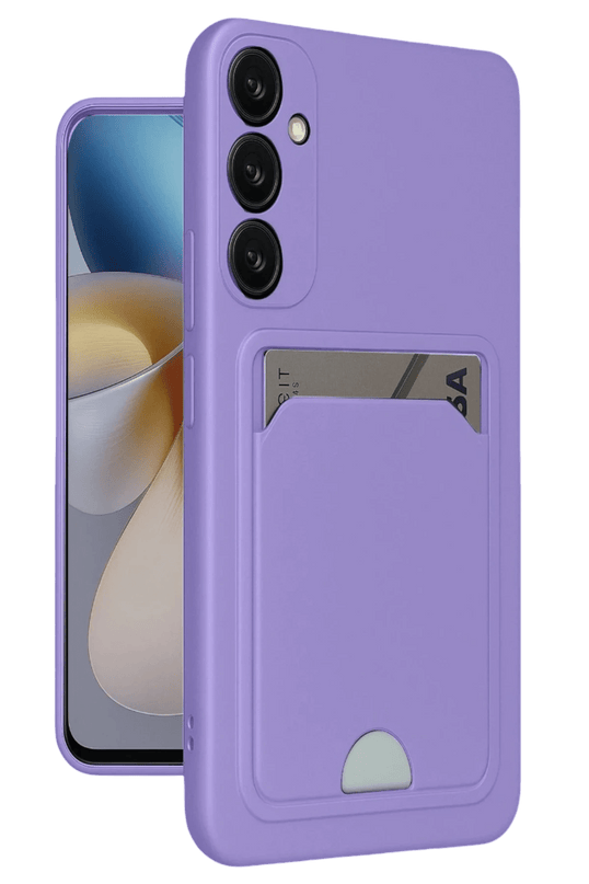 Samsung Galaxy A16 5G Kelvin Kartvizitli Silikon Kılıf - Lila