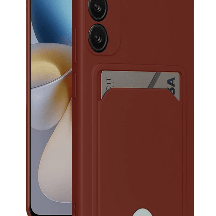 Samsung Galaxy A16 5G Kelvin Kartvizitli Silikon Kılıf - Bordo