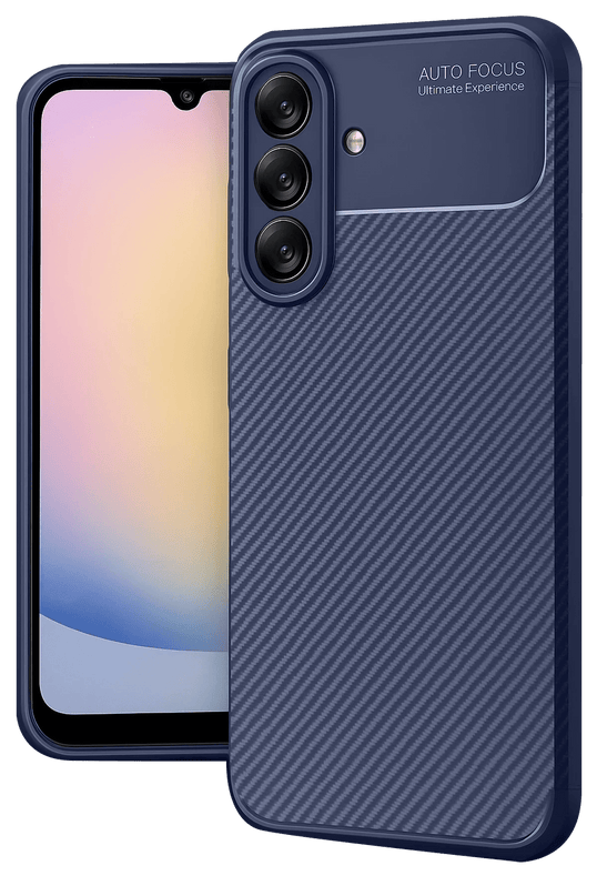 Samsung Galaxy A17 5G Auto Focus Karbon Kapak Kılıf - Lacivert