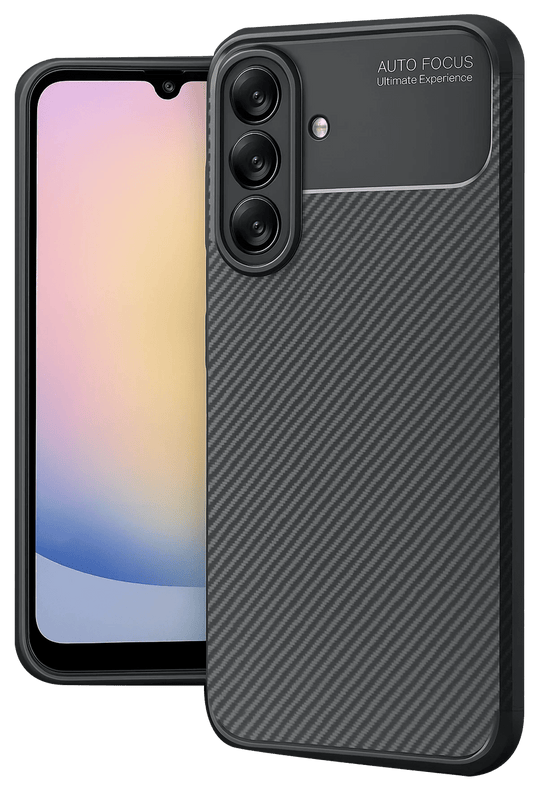 Samsung Galaxy A17 5G Auto Focus Karbon Kapak Kılıf - Siyah