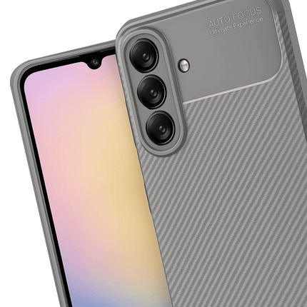 Samsung Galaxy A17 5G Auto Focus Karbon Kapak Kılıf - Gri 3