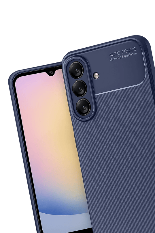 Samsung Galaxy A17 5G Auto Focus Karbon Kapak Kılıf - Lacivert 3