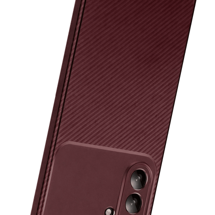 Samsung Galaxy A17 5G Auto Focus Karbon Kapak Kılıf - Bordo 3