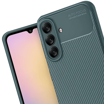 Samsung Galaxy A17 5G Auto Focus Karbon Kapak Kılıf - Koyu Yeşil 3