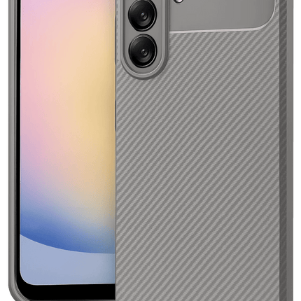 Samsung Galaxy A17 5G Auto Focus Karbon Kapak Kılıf - Gri