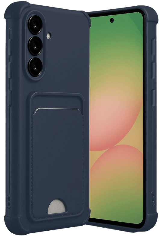 Samsung Galaxy A17 5G Kelvin Kartvizitli Silikon Kılıf - Lacivert