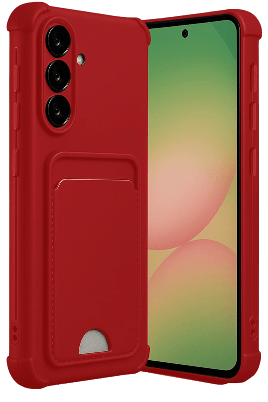 Samsung Galaxy A17 5G Kelvin Kartvizitli Silikon Kılıf - Kırmızı