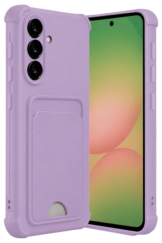 Samsung Galaxy A17 5G Kelvin Kartvizitli Silikon Kılıf - Lila