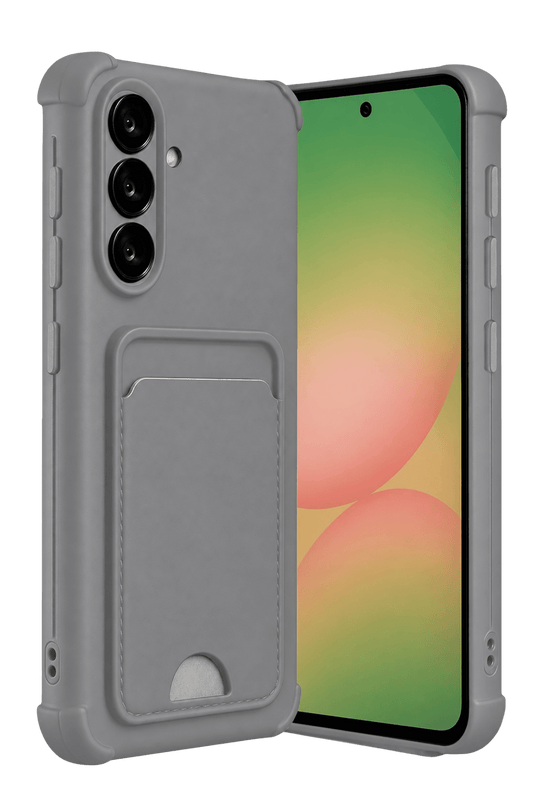 Samsung Galaxy A17 5G Kelvin Kartvizitli Silikon Kılıf - Gri