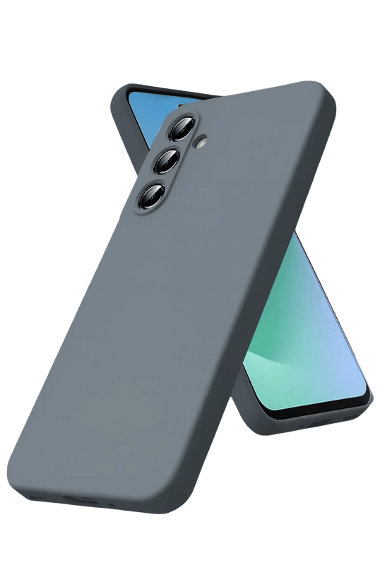 Samsung Galaxy A17 5G Nano içi Kadife Silikon Kılıf - Gri