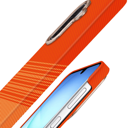 Samsung Galaxy A17 5G Vega Magsafe Kapak Kılıf - Turuncu 4