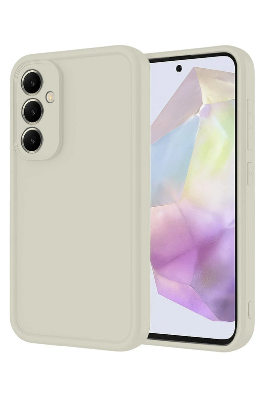 Samsung Galaxy A17 5G Viera Silikon Kılıf - Krem