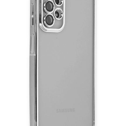 Samsung Galaxy A23 4G Razer Lensli Silikon Kılıf - Gümüş