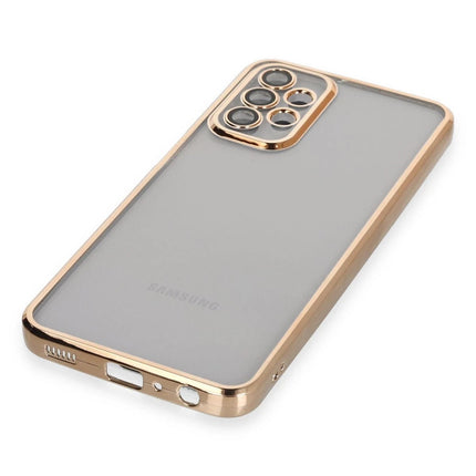 Samsung Galaxy A23 4G Razer Lensli Silikon Kılıf - Gold 4