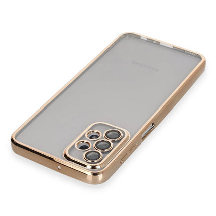 Samsung Galaxy A23 4G Razer Lensli Silikon Kılıf - Gold 3